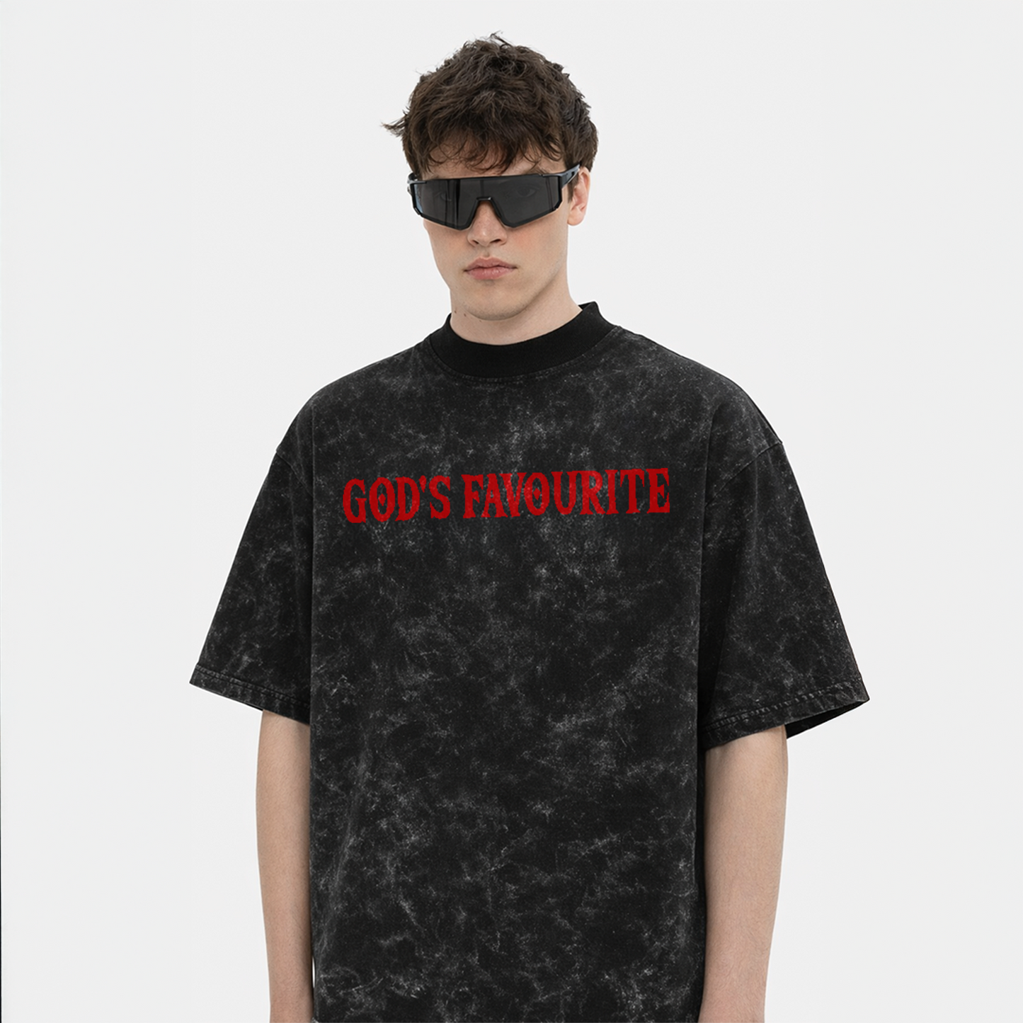 God's Favourite | Unisex Acid Washed Oversized Tee