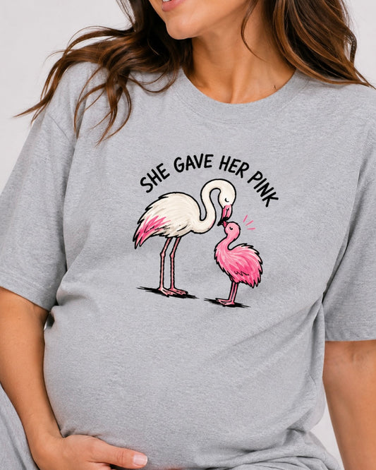 She Gave Her Pink | Unisex Oversized Classic T-Shirt