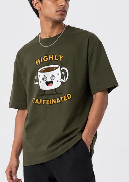 Highly Caffeinated | Unisex Oversized Classic T-Shirt