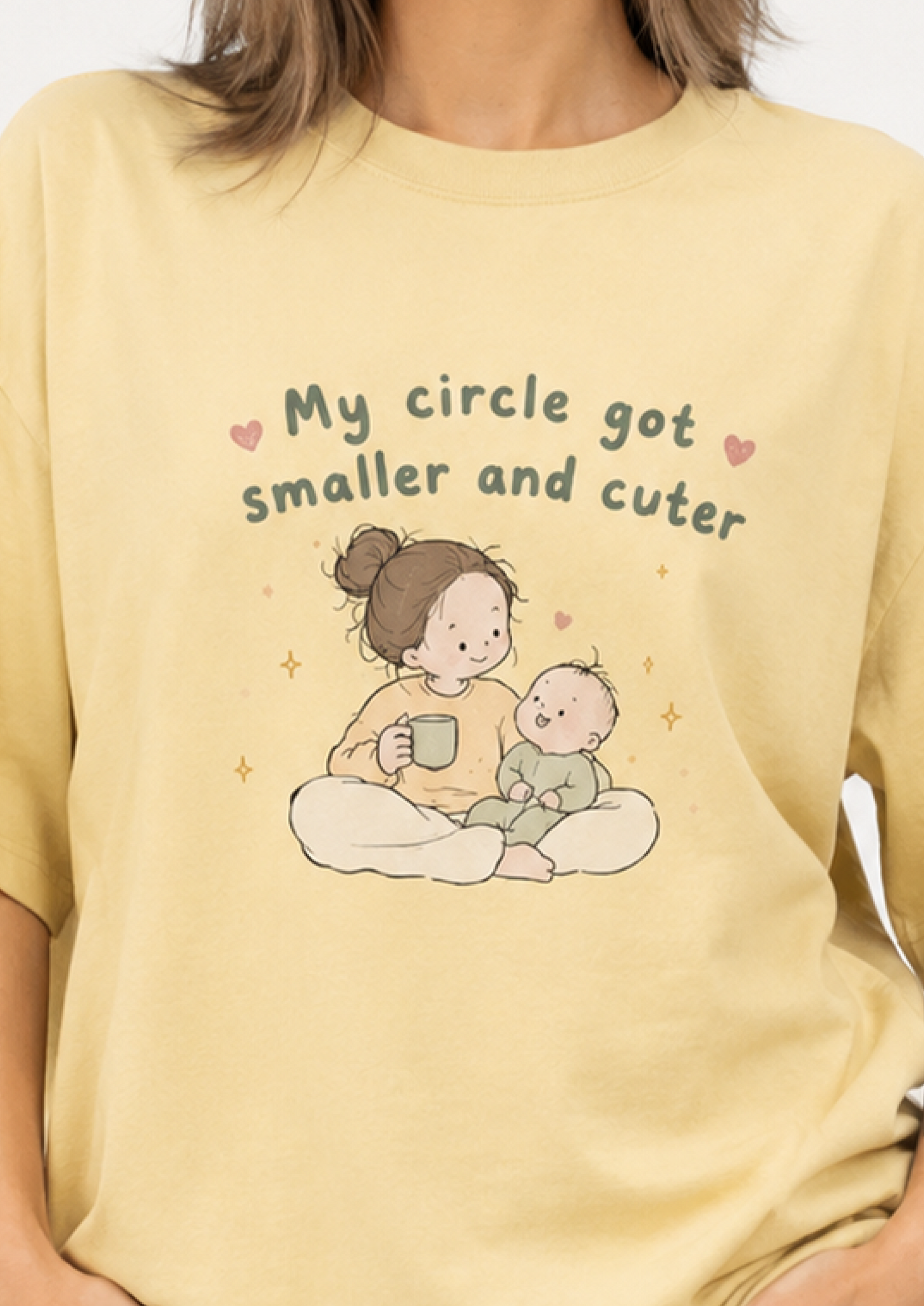 My Circle got Smaller and Cuter |Unisex Oversized Standard T-Shirt