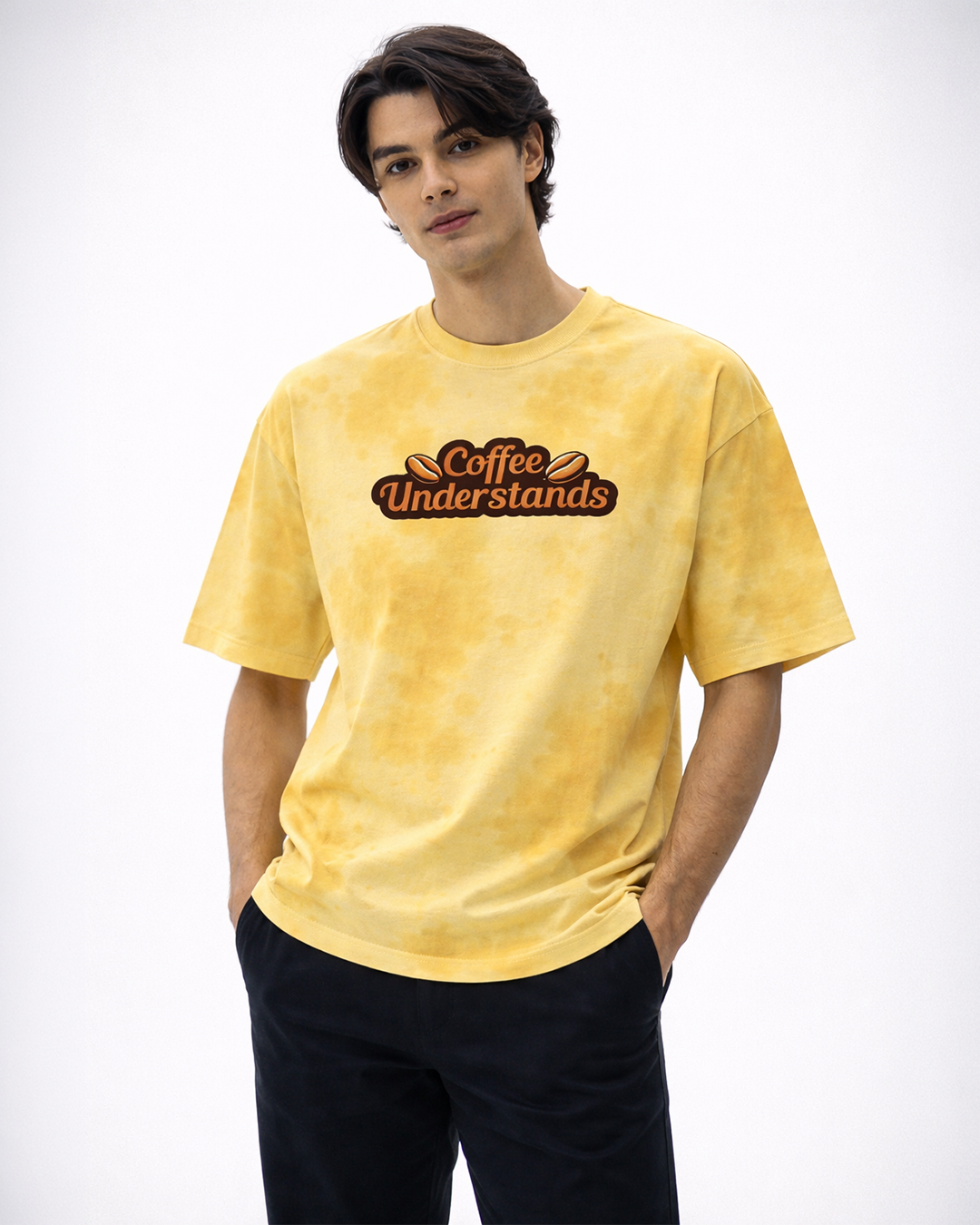 Coffee Understands | Unisex Tie Dye Oversized T-Shirt