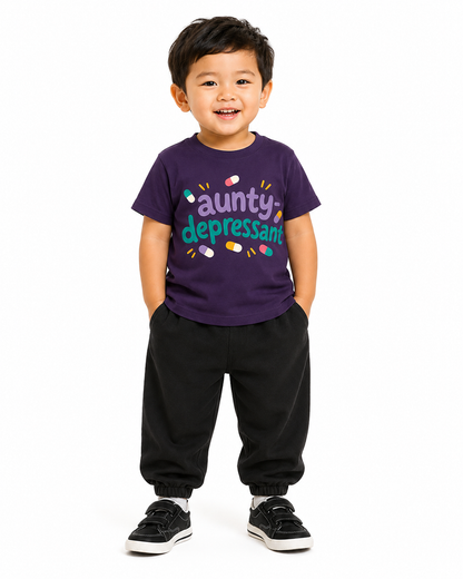 Aunty Depressant | Unisex Crew Neck T-Shirt