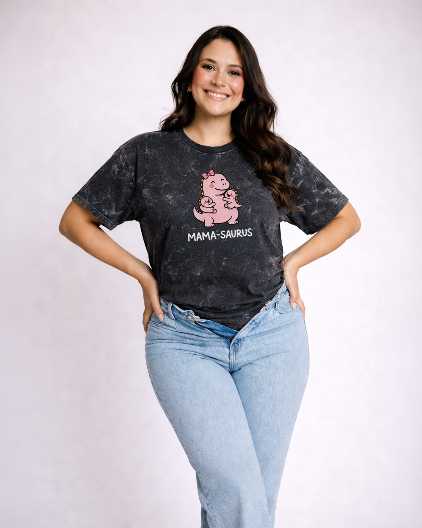 Mama-saurus | Acid Washed Oversized Tee