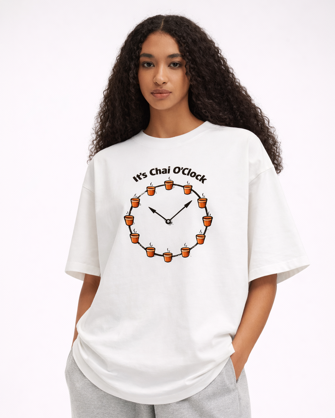 Chai O'Clock | Unisex Oversized T-Shirt