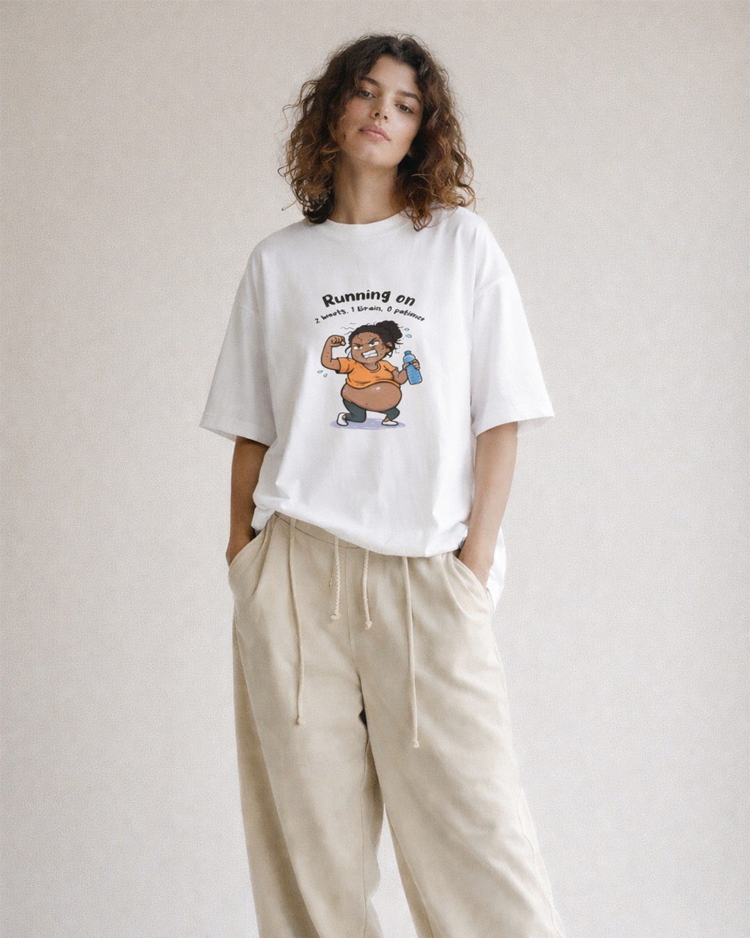 2 Hearts, 1 Brain, 0 Patience | Oversized T-Shirt