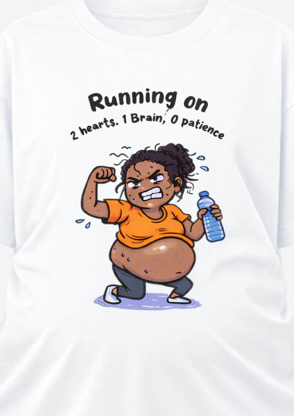 2 Hearts, 1 Brain, 0 Patience | Oversized T-Shirt