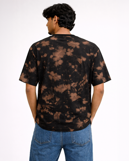 Stressed Blessed Coffee Obsessed | Unisex Tie Dye Oversized T-Shirt