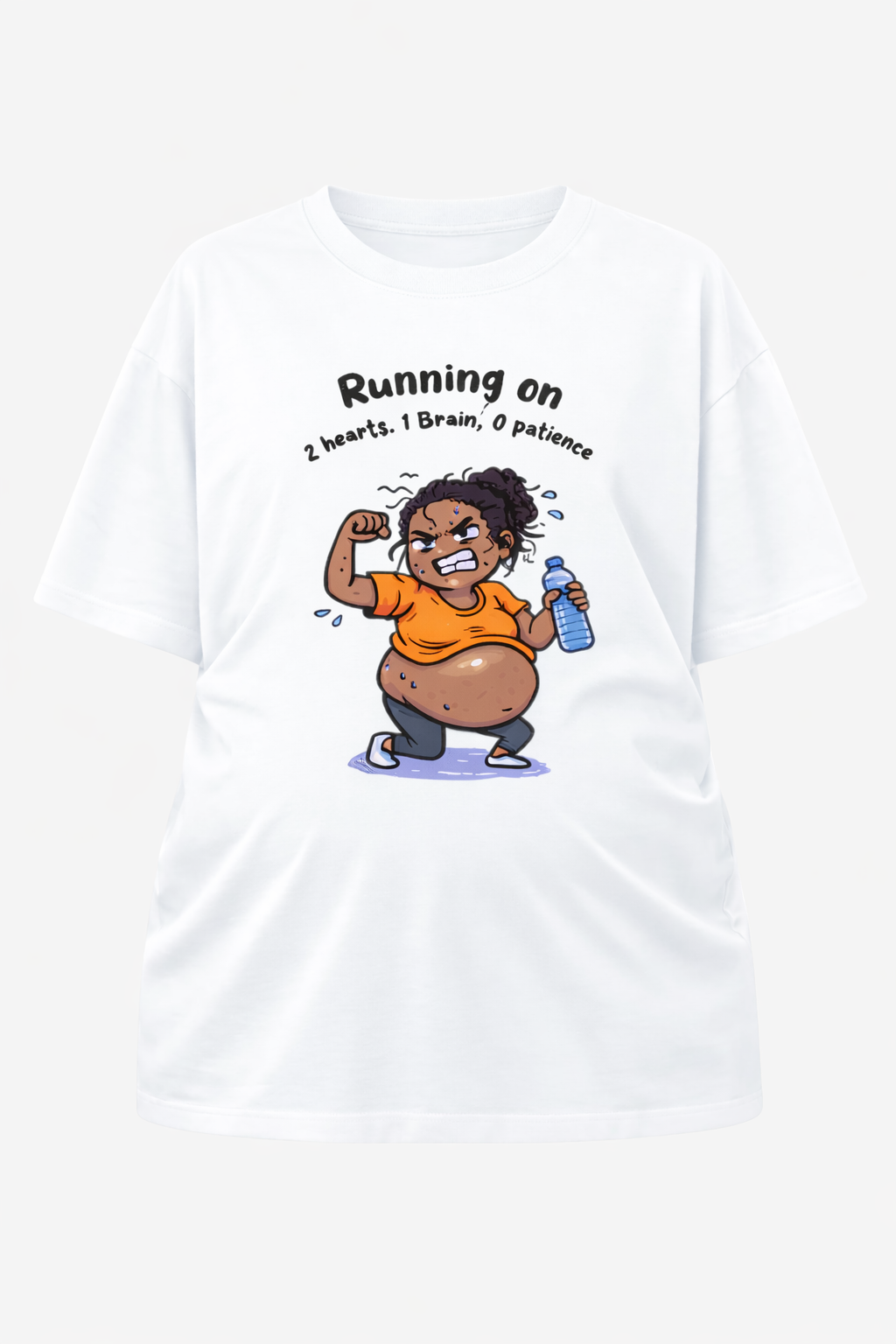 2 Hearts, 1 Brain, 0 Patience | Oversized T-Shirt