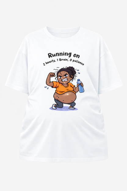 2 Hearts, 1 Brain, 0 Patience | Oversized T-Shirt