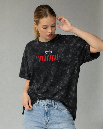 Mommy | Acid Washed Oversized Tee