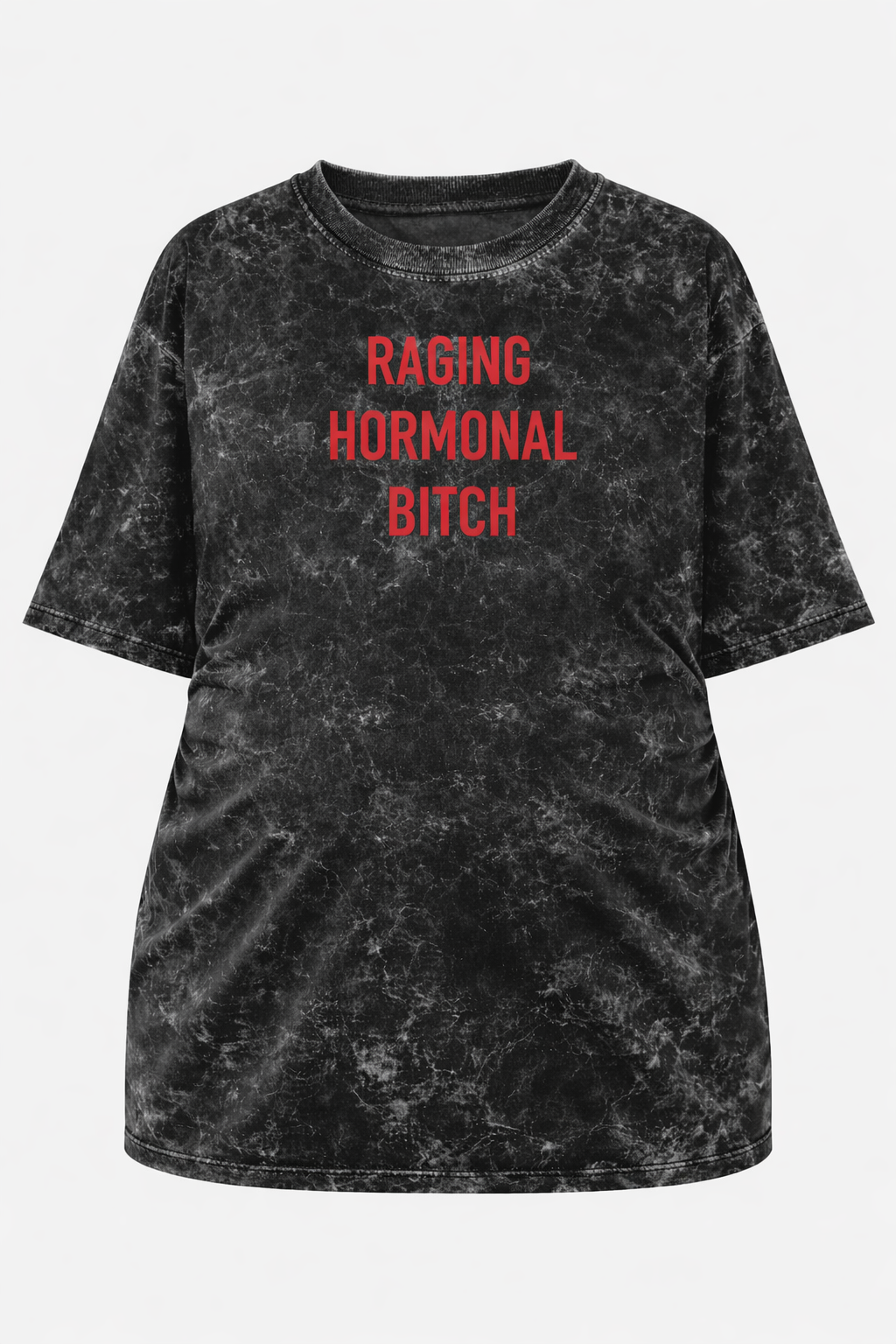 Raging Hormonal | Acid Washed Oversized Tee