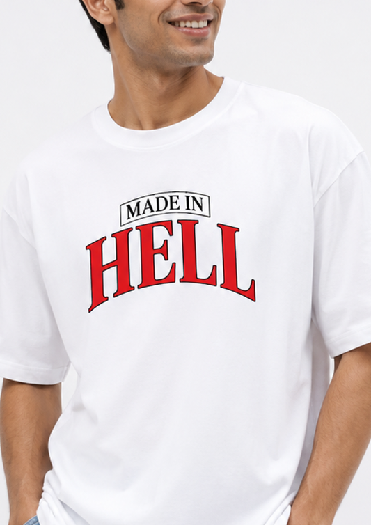 Made in hell | Unisex Oversized Classic T-Shirt