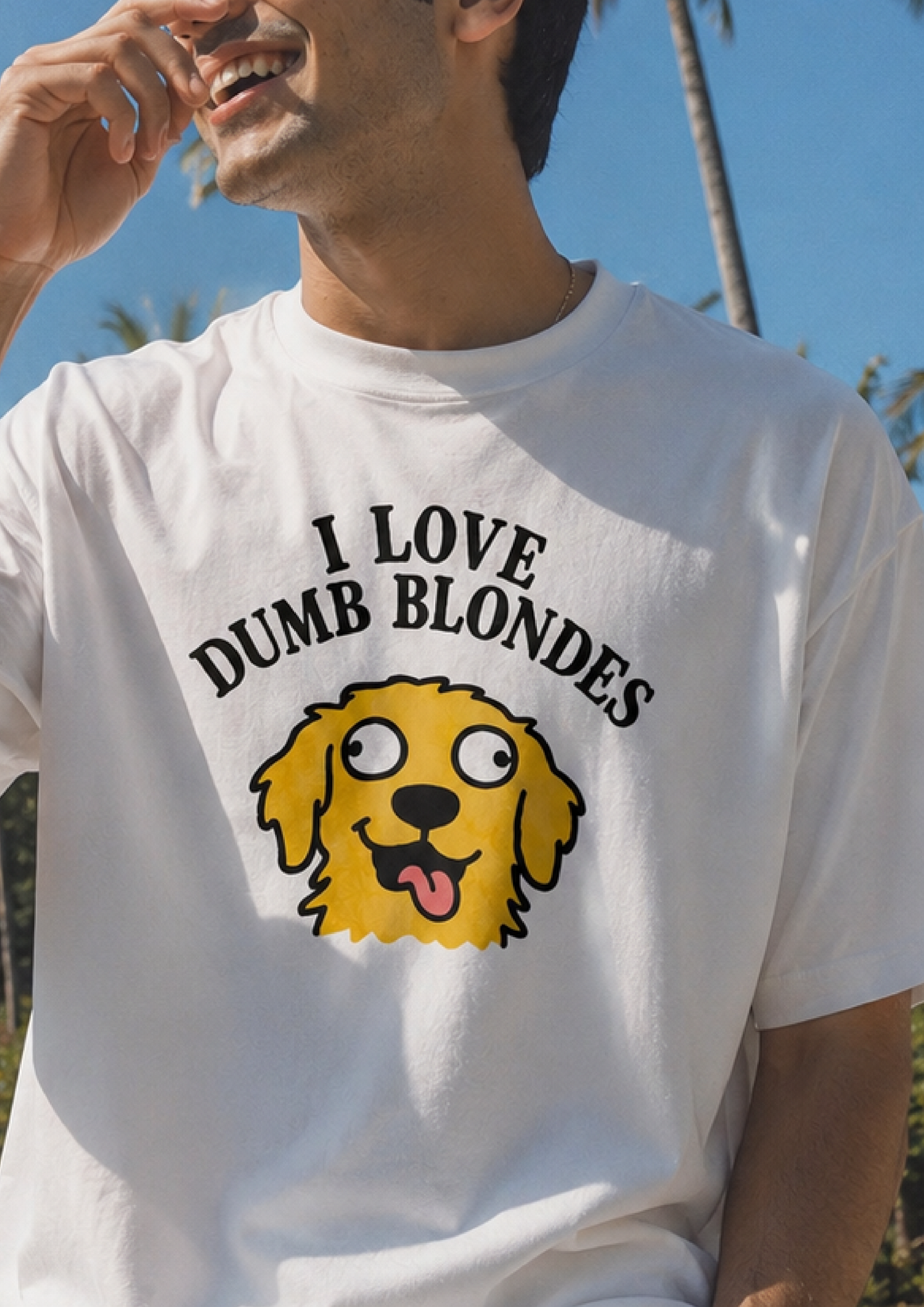 I Love Dumb Blondes | Unisex Oversized Classic T-Shirt