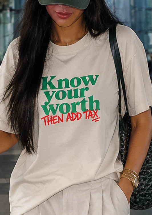 Add Tax | Unisex Oversized Classic T-Shirt