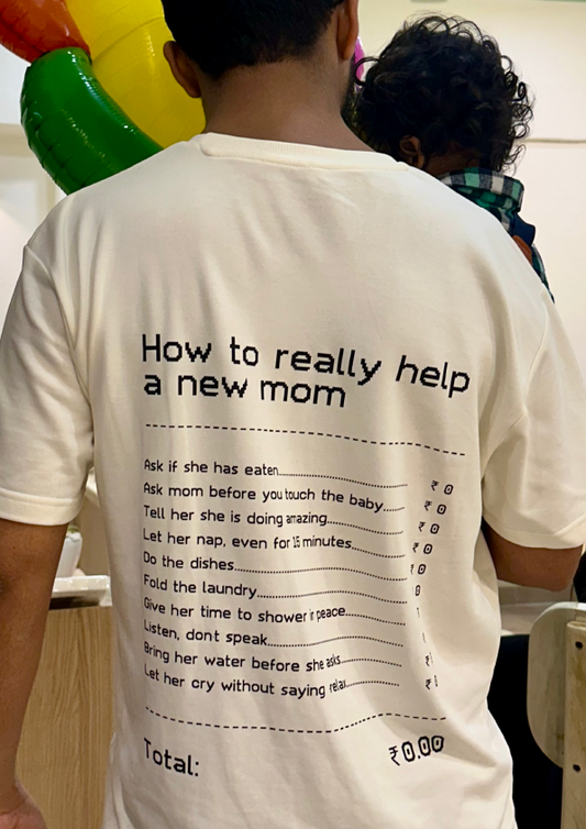 Help a New Mom | Unisex Oversized T-Shirt