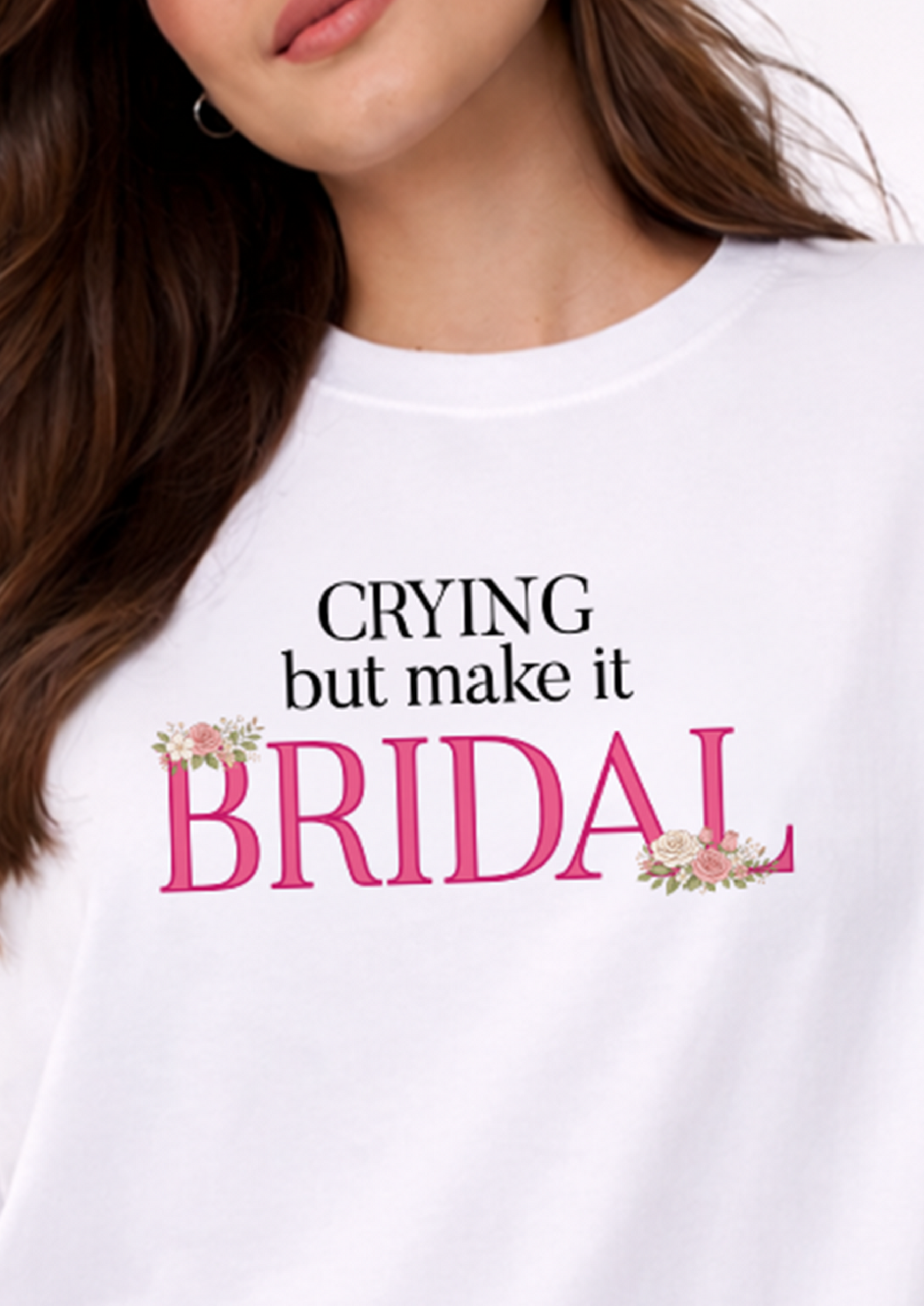 Crying, but make it Bridal | Oversized T-Shirt