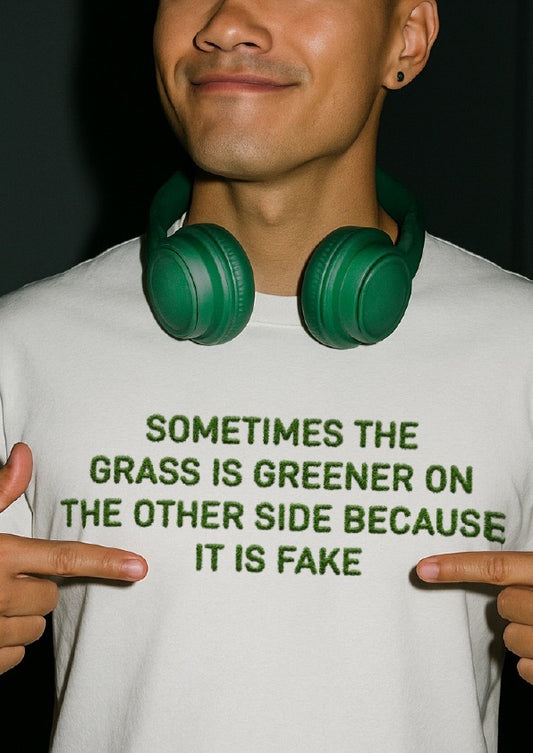 Grass is Fake | Unisex Stretch T-shirt