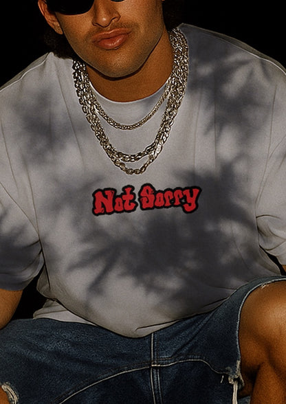 Not Sorry | Unisex Tie Dye Oversized T-Shirt