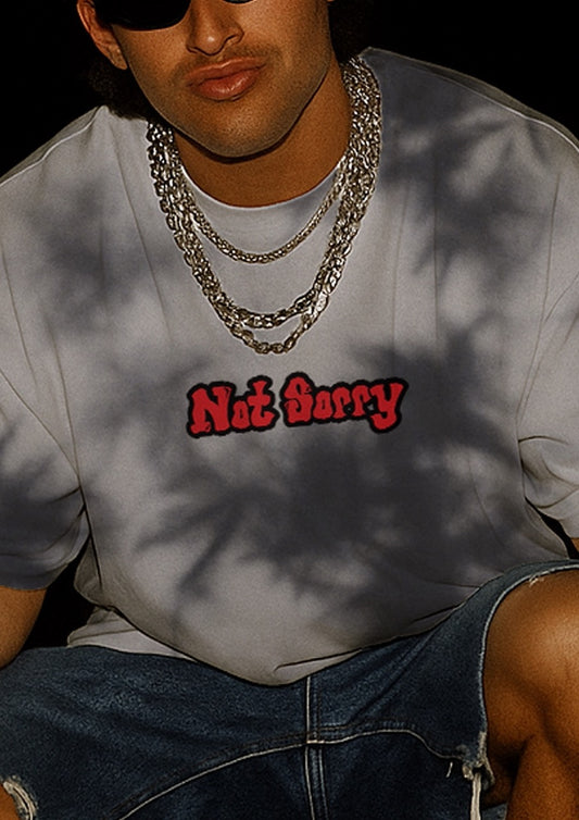 Not Sorry | Unisex Tie Dye Oversized T-Shirt