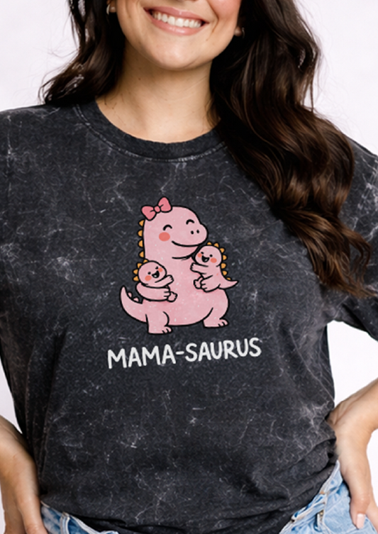 Mama-saurus | Acid Washed Oversized Tee