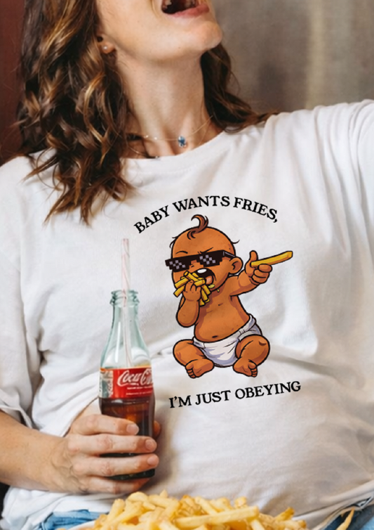 Baby Wants Fries | Oversized T-Shirt