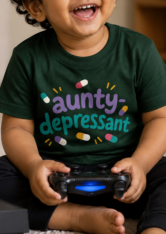 Aunty Depressant | Unisex Crew Neck T-Shirt