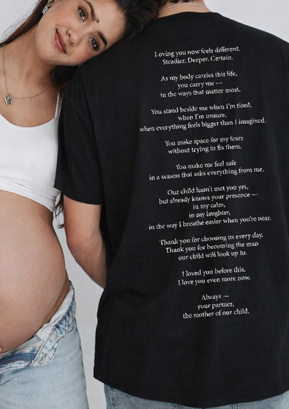 Letter to Father To Be | Oversized Classic T-Shirt