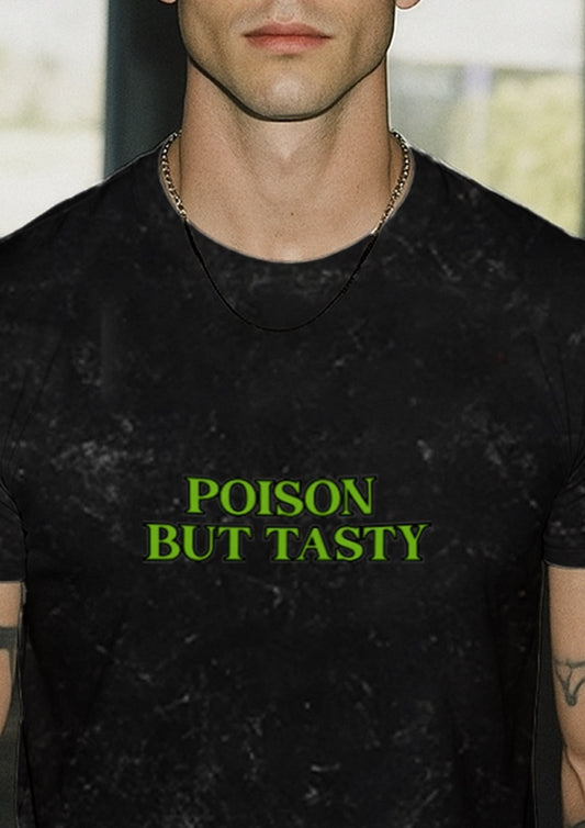 Poison | Unisex Acid Washed Oversized Tee