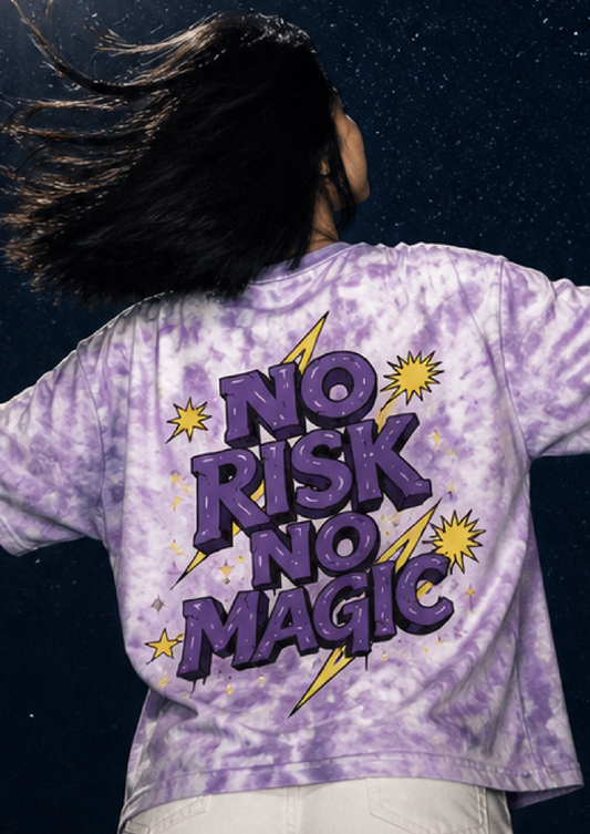 Do it Scared | Unisex Tie Dye Oversized T-Shirt
