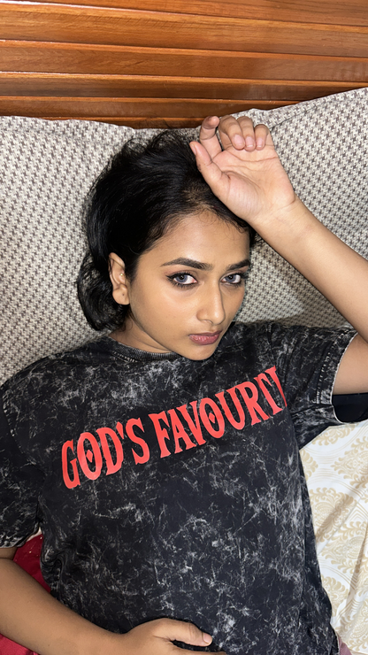 God's Favourite | Unisex Acid Washed Oversized Tee