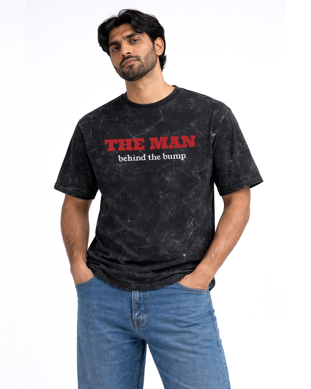 Man Behind the Bump | Acid Washed Oversized Tee