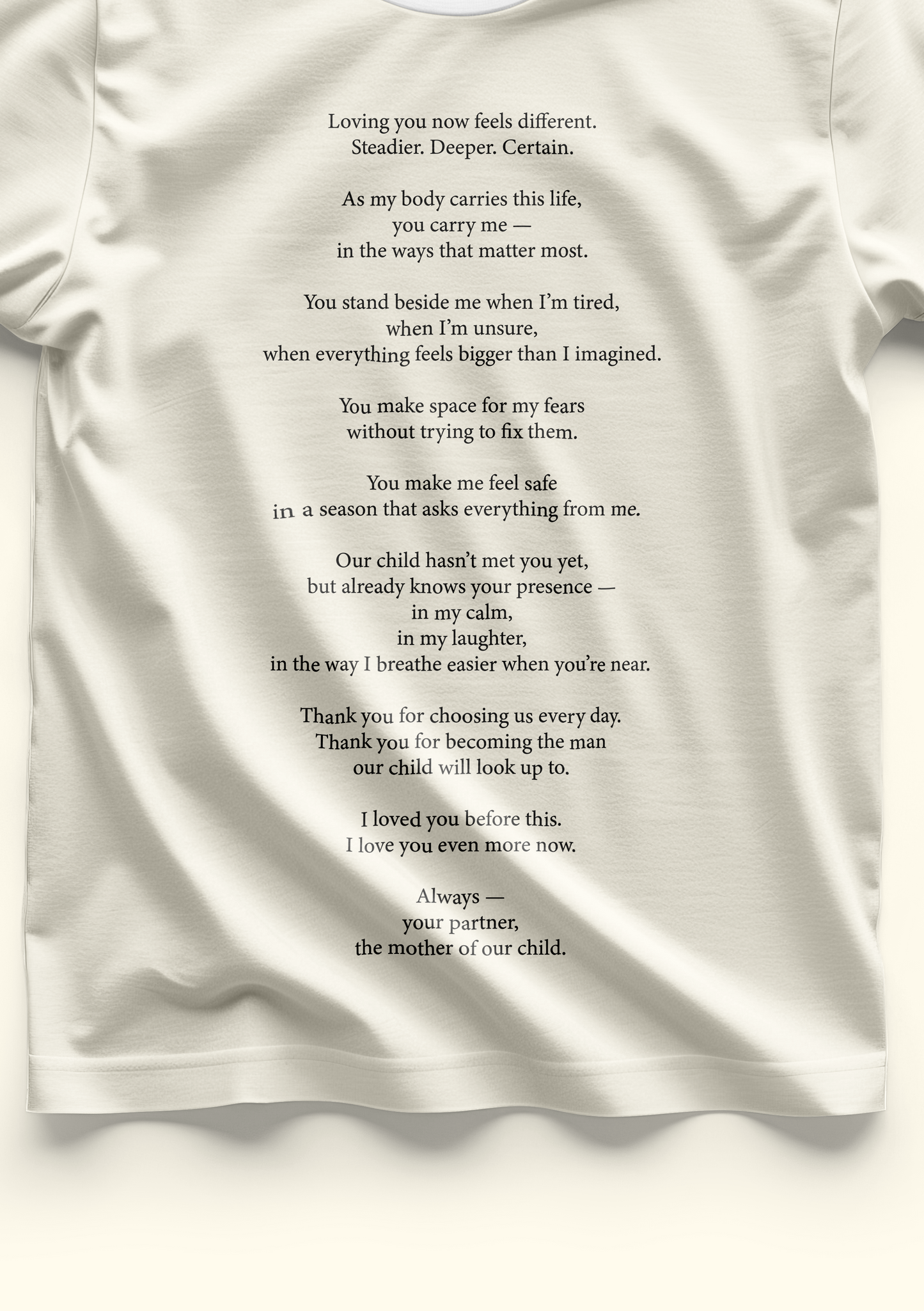 Letter to Father To Be | Oversized Classic T-Shirt