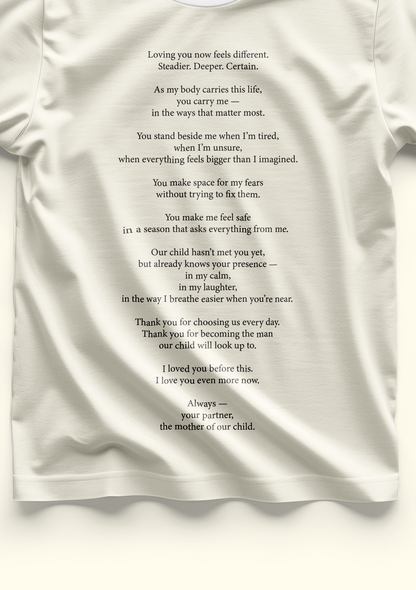 Letter to Father To Be | Oversized Classic T-Shirt