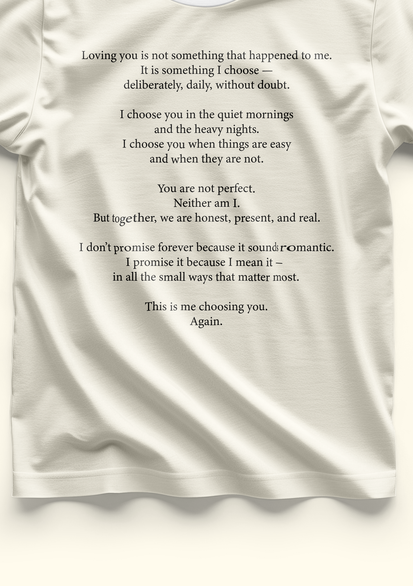 Letter To My Lover | Unisex Oversized Classic T-Shirt