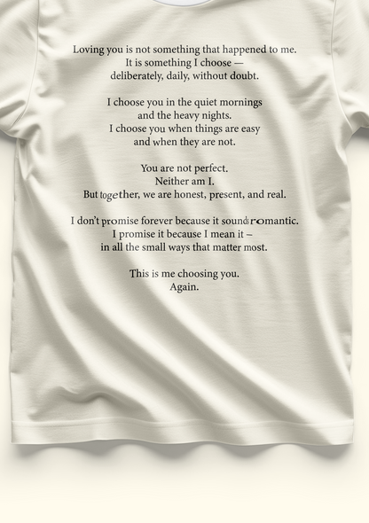 Letter To My Lover | Unisex Oversized Classic T-Shirt