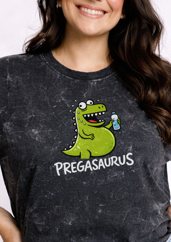 Pregasaurus | Washed Oversized Tee