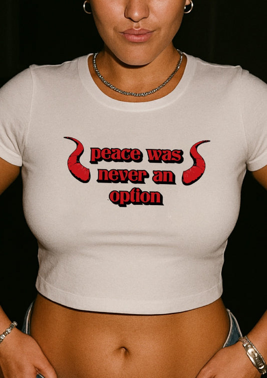 No Peace | Crop Top