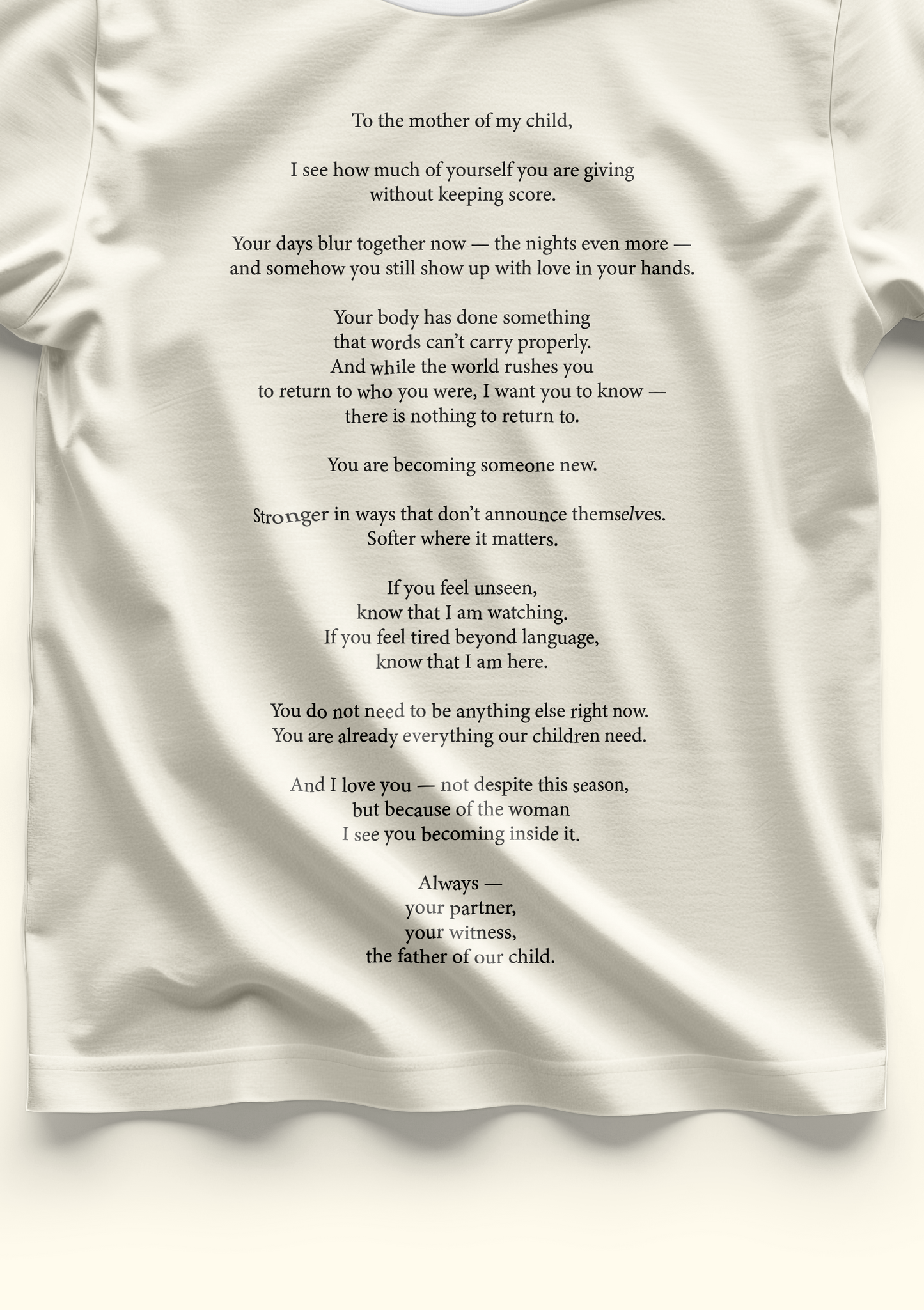 To The Postpartum Mother | Oversized Classic T-Shirt